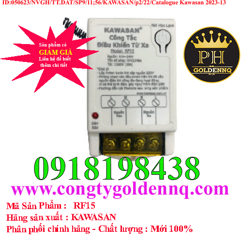 Công tắc điều khiển từ xa Kawasan RF15