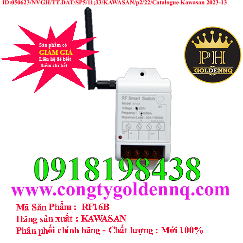 Công tắc điều khiển từ xa 3 pha RF16B