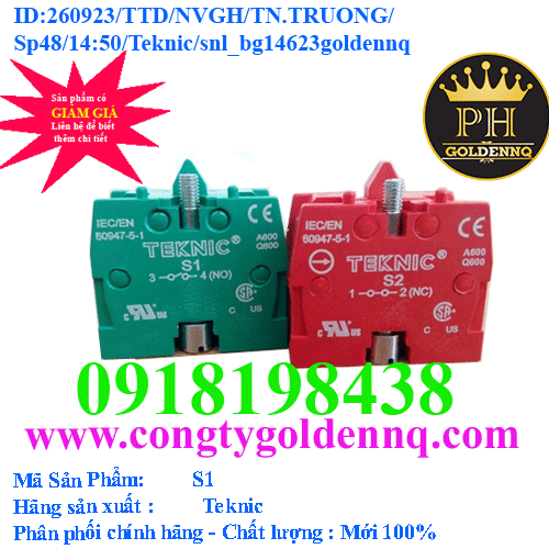 Tiếp điểm phụ - S1