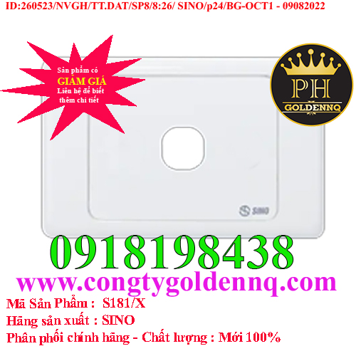 Mặt 1 lỗ SINO S181/X