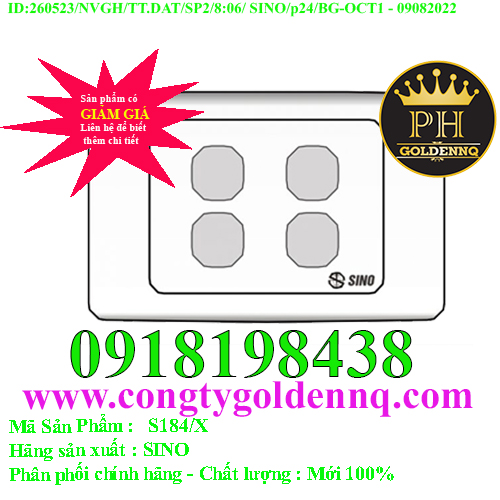 Mặt 4 lỗ SINO S184/X