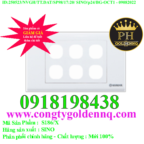 Mặt 6 lỗ SINO S186/X