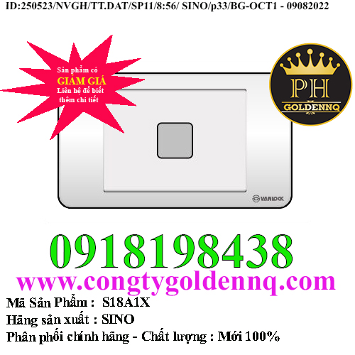 Mặt 1 lỗ SINO S18A1X