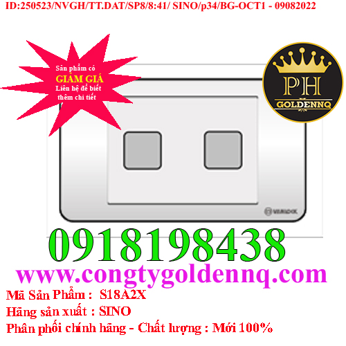 Mặt 2 lỗ SINO S18A2X