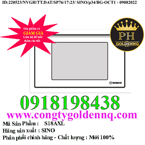 Viền đơn trắng SINO S18AXL (S18AXL/V)