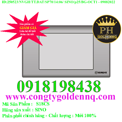 Viền đơn màu SINO S18CS/…*