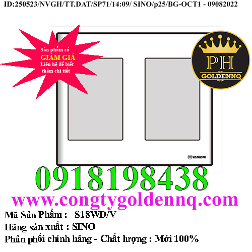 Viền đôi trắng dọc SINO S18WD/V