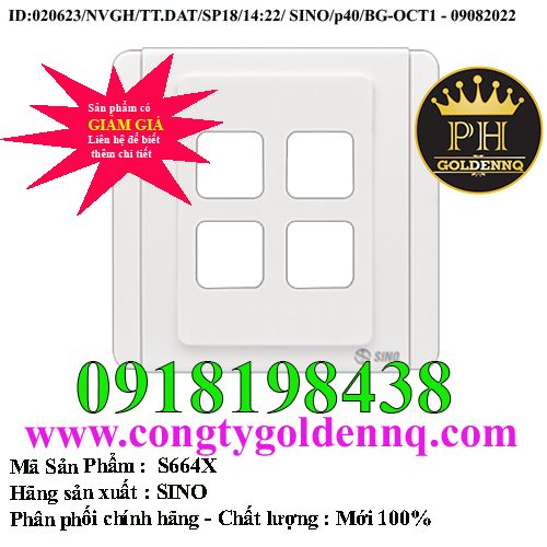 Mặt 4 lỗ SINO S664X