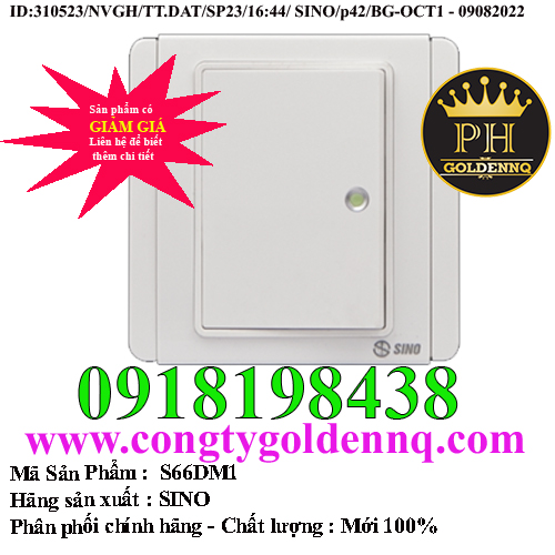 Công tắc đơn 2 chiều phím lớn có dạ quang S66DM1