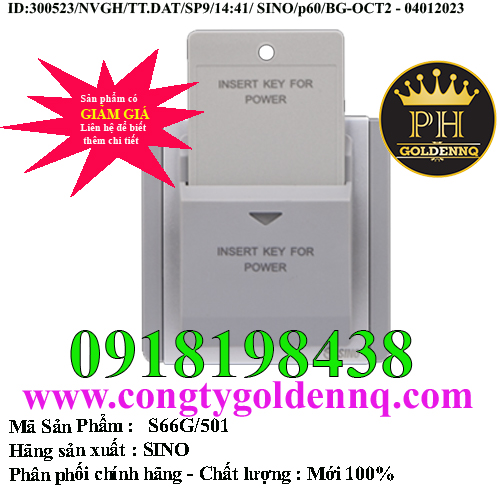 Công Tắc Dùng Thẻ Từ S66G/501