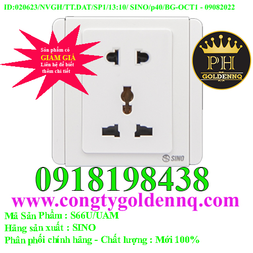 Ổ cắm 2 chấu và ổ cắm đa năng có màn che S66U/UAM