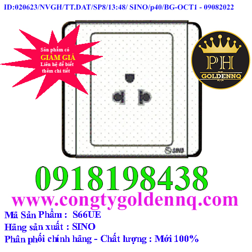 Ổ cắm đơn 3 chấu 16A SINO S66UE