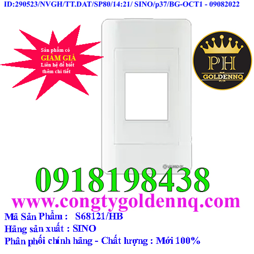 Mặt nhựa chứa 1 MCCB kiểu B S68 SINO S68121/HB