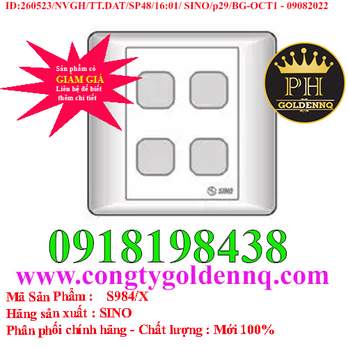 Mặt 4 lỗ SINO S984/X