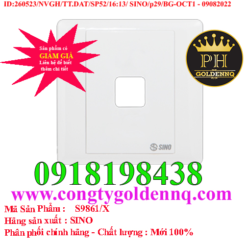 Mặt 1 lỗ SINO S9861/X