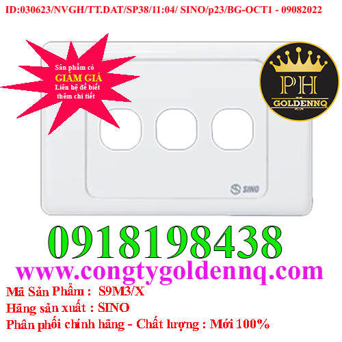 Mặt 3 lỗ SINO S9M3/X