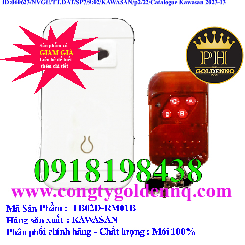 Ổ cắm điều khiển từ xa có remote TB02D-RM01B