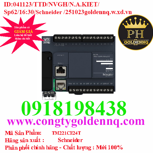 Bộ lập trình điều khiển TM221CE24T Schneider | Công Ty TNHH Tổng Hợp ...