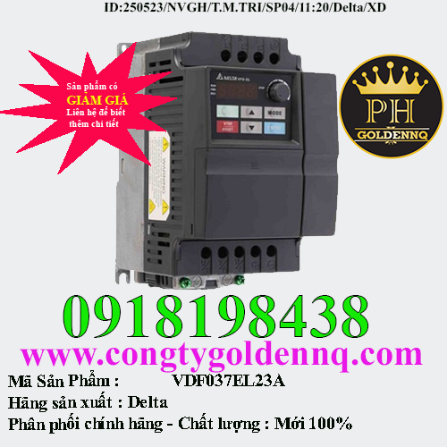 Biến tần Delta VFD037EL23A 3.7kW 3 Pha 220V