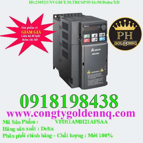 Biến tần Delta VFD11AMH21AFSAA 2.2kW 1 Pha 220V