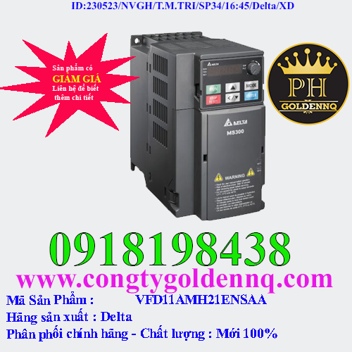 Biến tần Delta VFD11AMH21ENSAA 2.2kW 1 Pha 220V