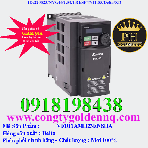 Biến tần Delta VFD11AMH23ENSHA 2.2kW 3 Pha 220V