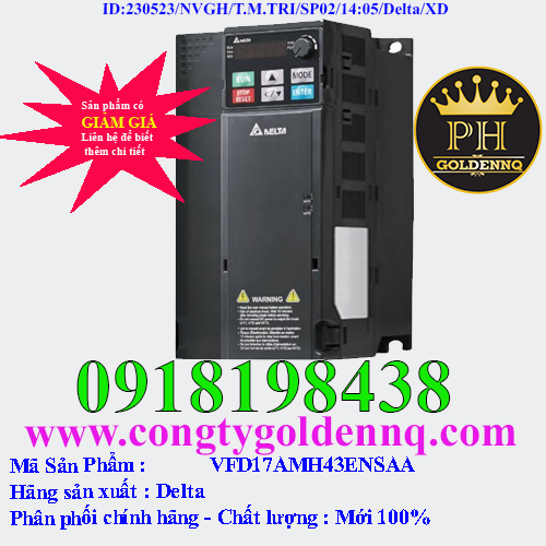 Biến tần Delta VFD17AMH43ENSAA 7.5kW 3 Pha 380V