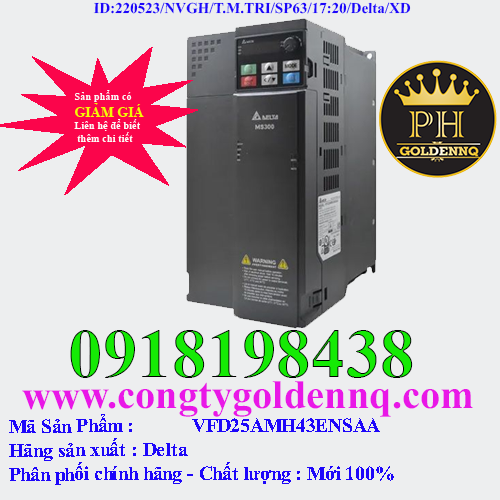 Biến tần Delta VFD25AMH43ENSAA 11kW 3 Pha 380V
