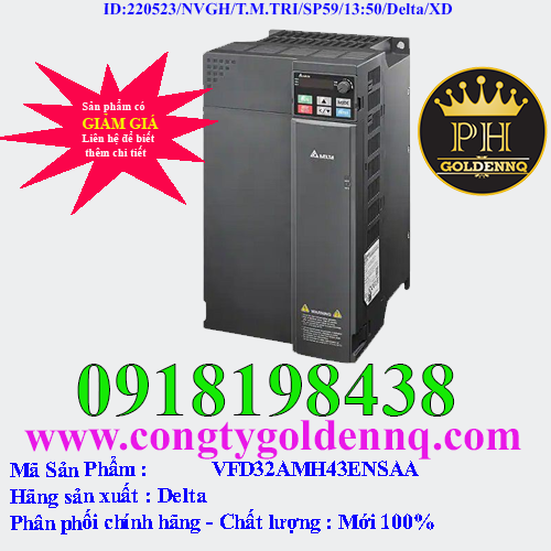 Biến tần Delta VFD32AMH43ENSAA 15kW 3 Pha 380V