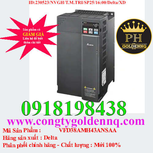 Biến tần Delta VFD38AMH43ANSAA 18.5kW 3 Pha 380V