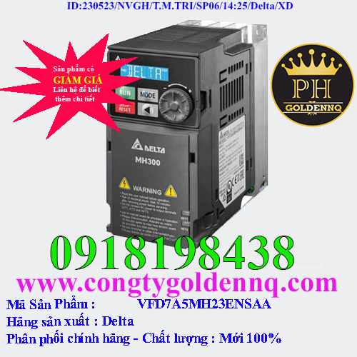 Biến tần Delta VFD7A5MH23ENSAA 1.5kW 3 Pha 220V