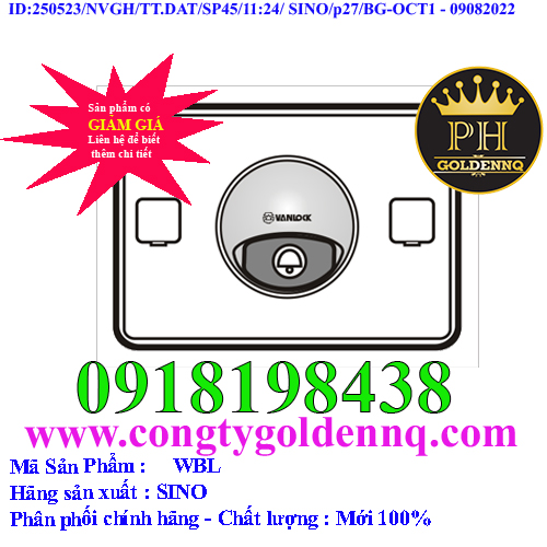 Nút chuông chống thấm có đèn báo SINO WBL