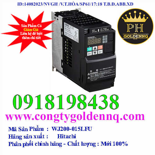 Biến Tần Hitachi WJ200-015LFU 1.5kW 2HP 3 Pha 220V