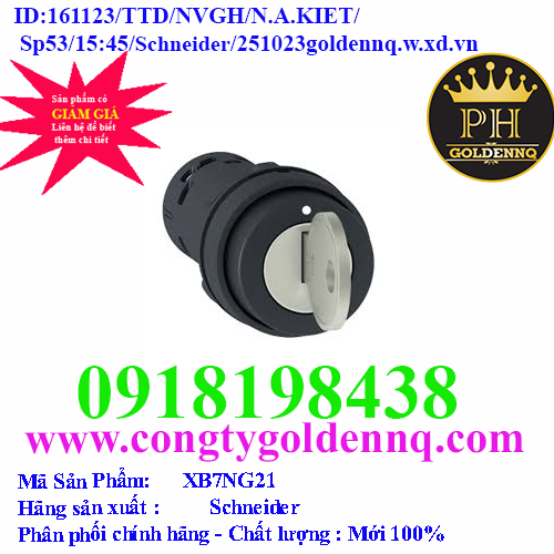 Chuyển mạch có khóa XB7NG21 Schneider | Công Ty TNHH Tổng Hợp Quốc Tế ...