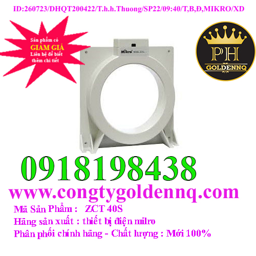 Biến dòng thứ tự không ZCT Mikro ZCT 40S
