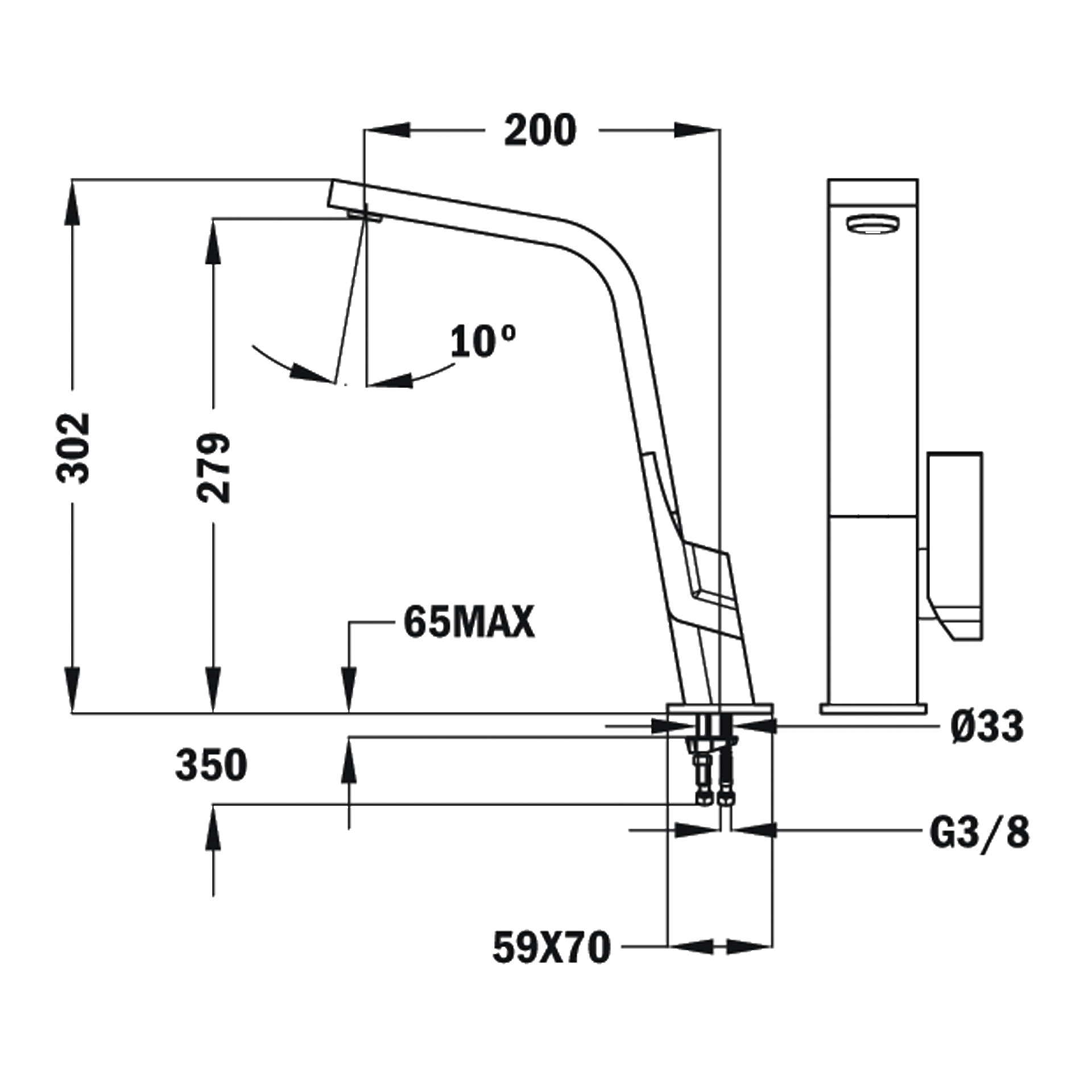 Vòi rửa Teka IC 915 (Black)