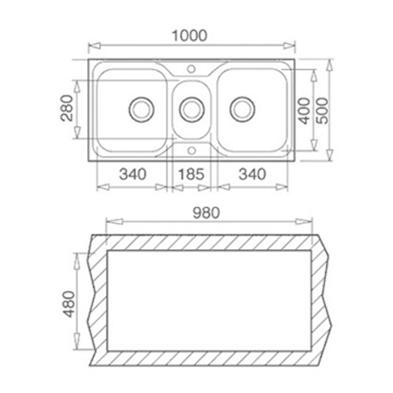 Chậu Rửa TEKA CLASSIC 2½B