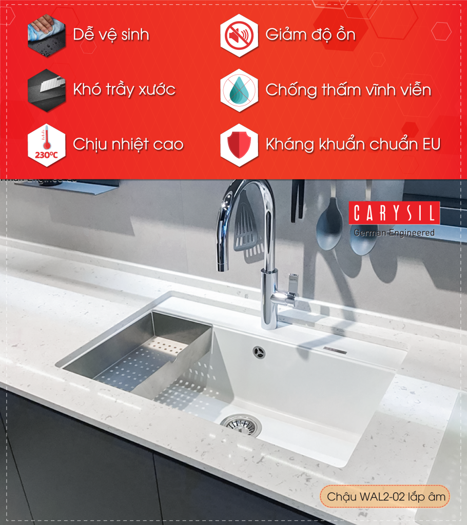 Chậu Rửa WAL2 Thương Hiệu CARYSIL