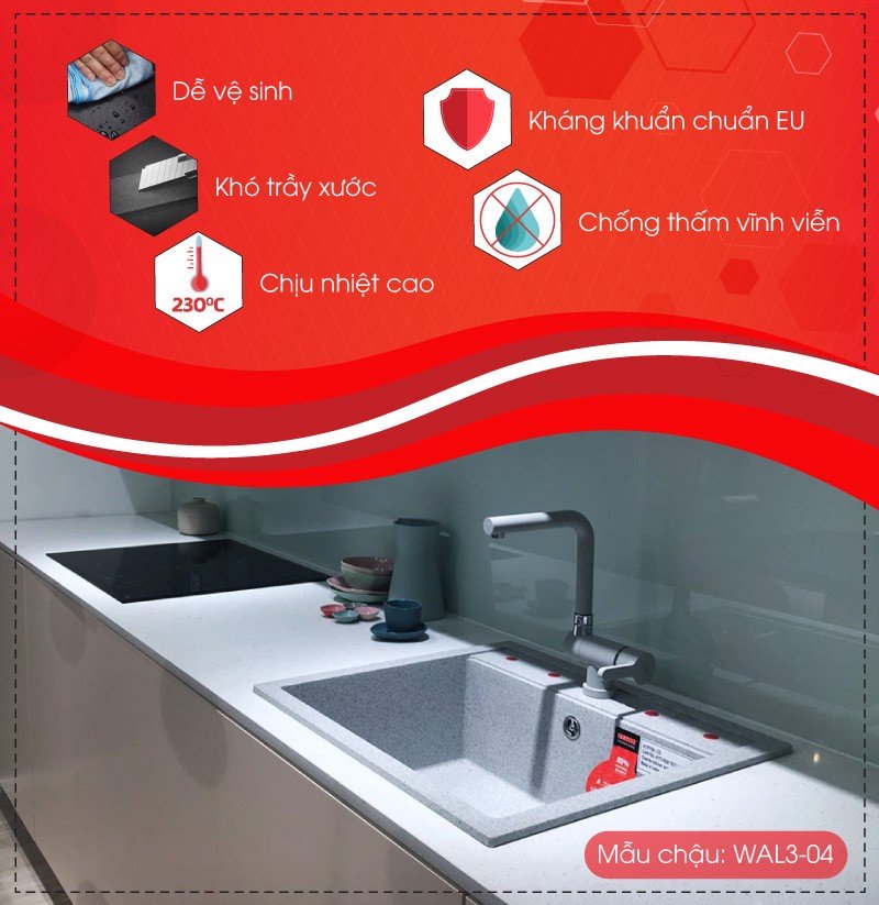 Chậu Rửa WAL3 Thương Hiệu CARYSIL
