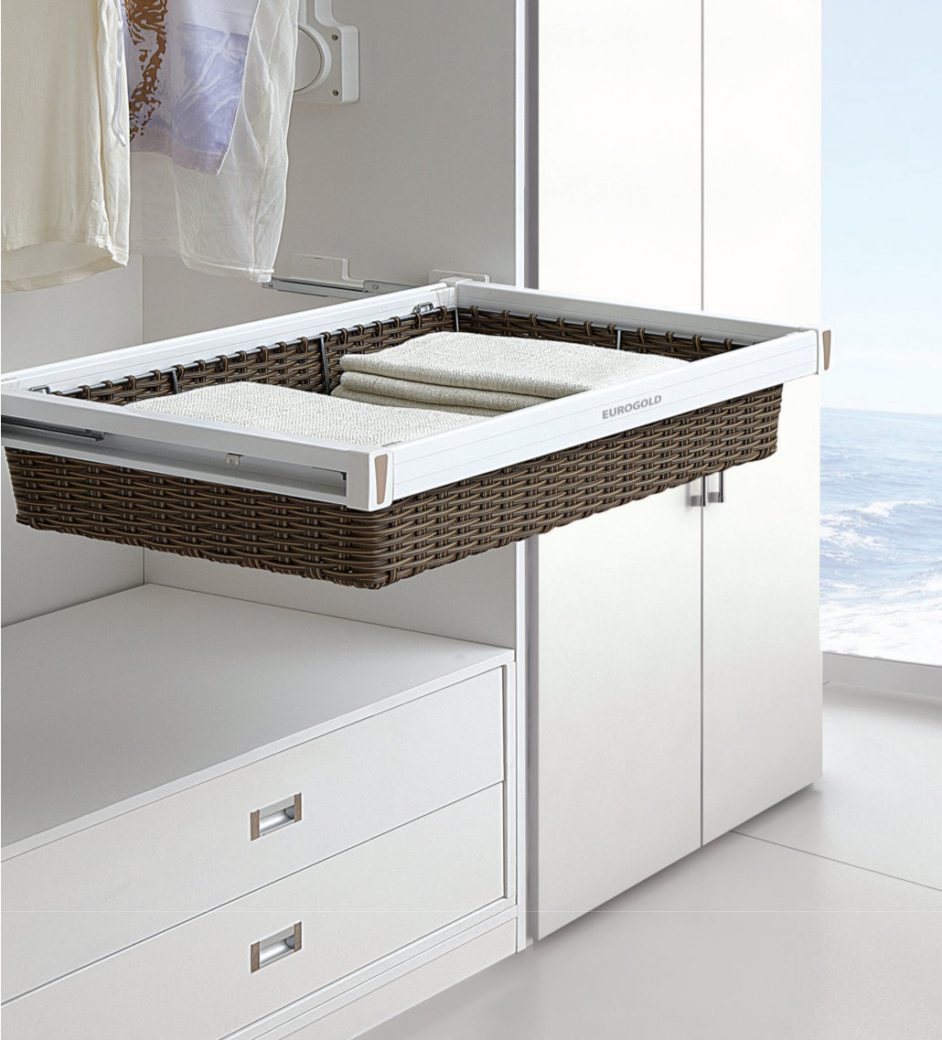 Giỏ Để Đồ Gấp, Ray Giảm Chấn, Giá Mây Eurogold