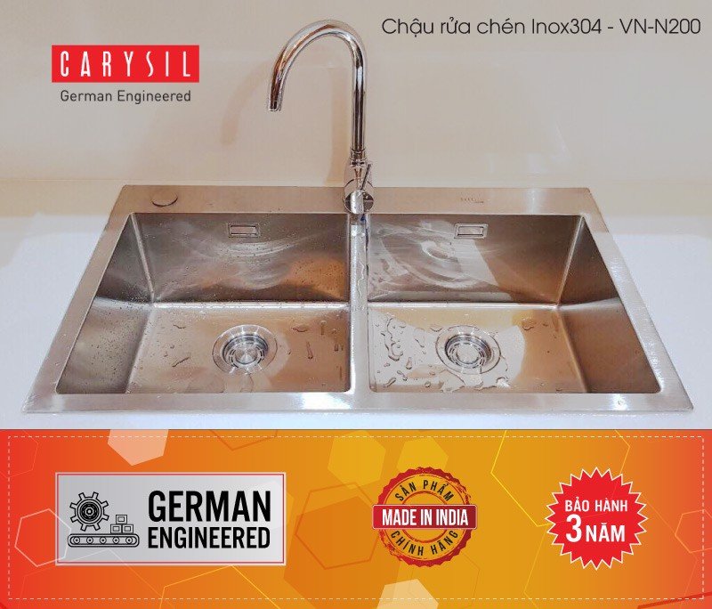 Chậu Rửa INOX VN-N200 Thương Hiệu CARYSIL