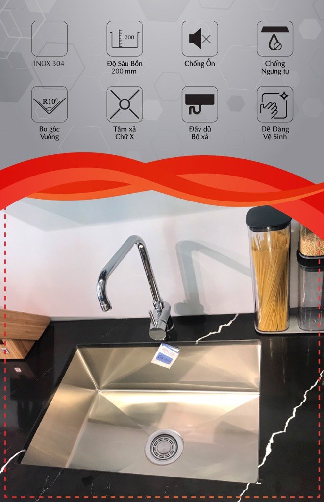 Chậu Rửa INOX IA-MQ3 Thương Hiệu CARYSIL