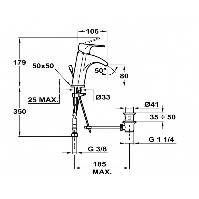 Vòi Lavabo Teka Palma