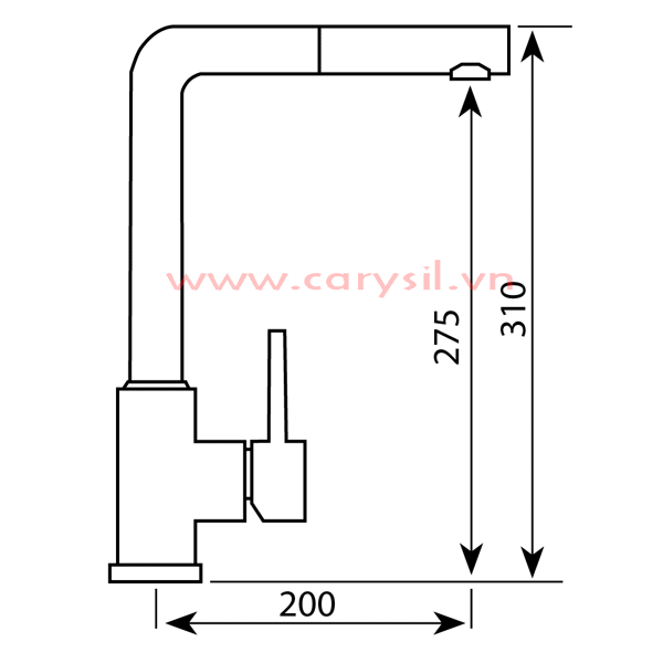 Vòi Rửa I-2385 Thương Hiệu CARYSIL
