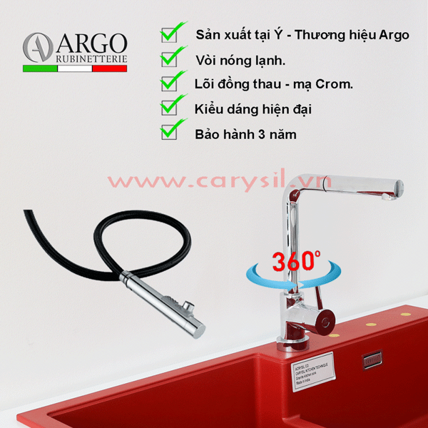 Vòi Rửa I-2385 Thương Hiệu CARYSIL