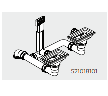 Chậu Rửa Đôi KARTESIO 2B 1D Thương Hiệu PYRAMIS