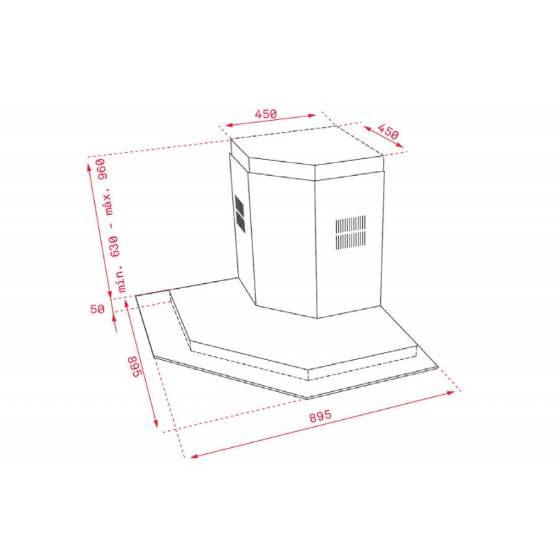 Máy Hút Mùi TEKA DQ2 985