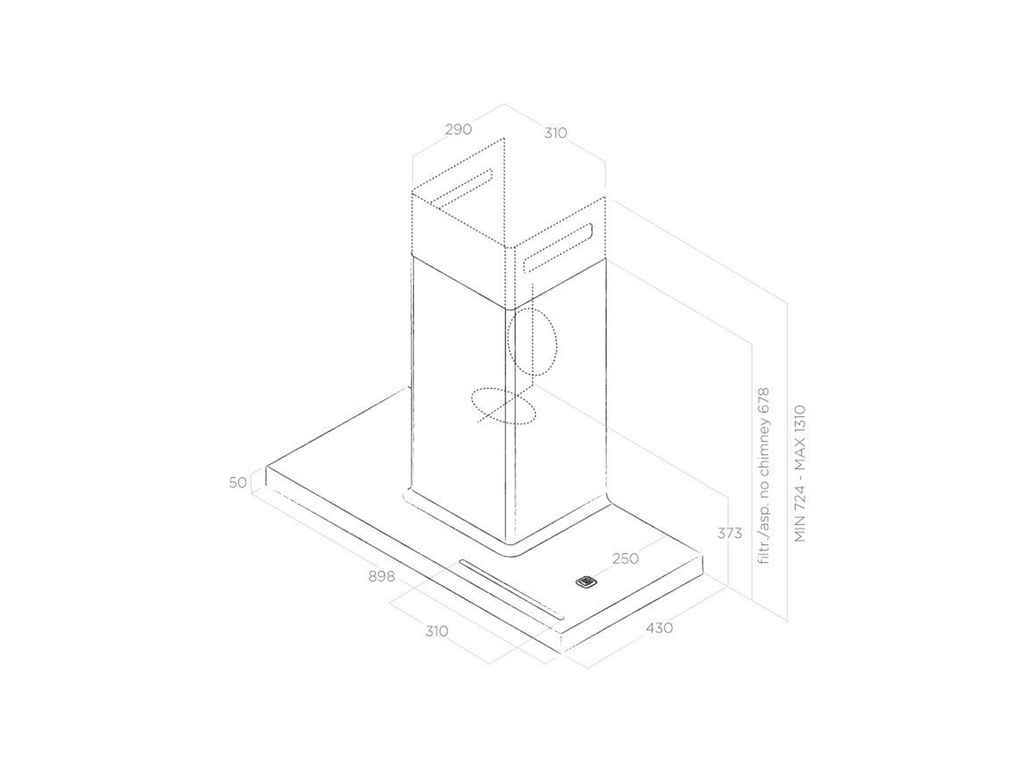 Máy Hút Mùi Âm Tường ELICA BIO