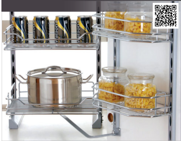 Hệ Giá Kho 2 Tầng Eurogold Inox Hộp Cánh Mở