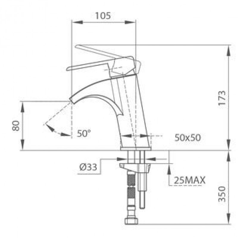 Vòi LAVABO NEXOS (Cổ thấp)